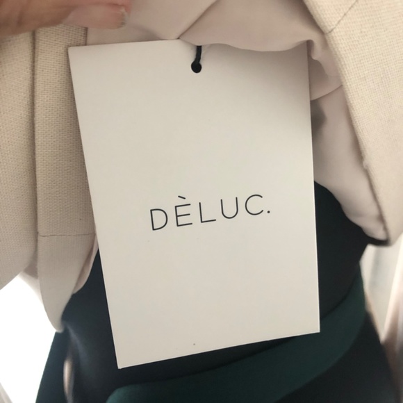 NWT Spring 2024 Designer  Beige Linen Suit - Picture 4 of 6